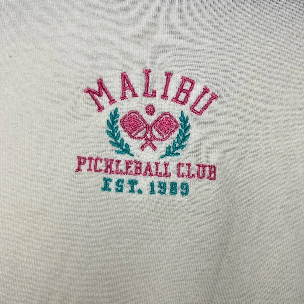 NWT Vinyl Icons Pickleball Cropped Tee